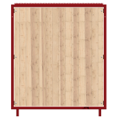 High-security fence | with wood filling | SET 4 | Individual item: | wood filling, wide version